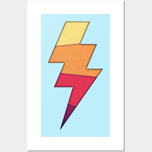 Lightning Strike Stripes Posters and Art